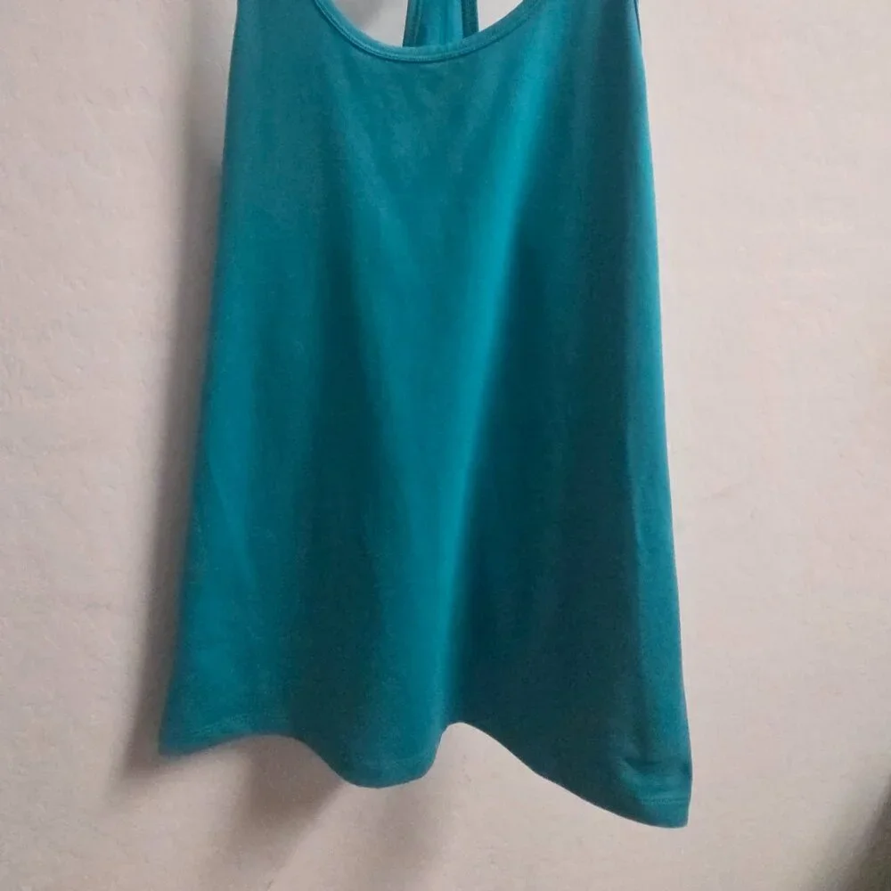 Teal Nike Dri-Fit Tank top-Woman's Small-Athletic‎ Wear-Fitted Trendy